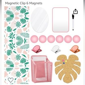 New Harloon 15 Pcs Locker Decoration and Organizer Kit Tropical